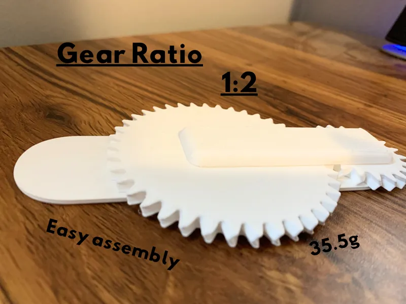 Simple Gear Ratio 1:2