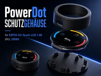 PowerDot – Victron Monitor (1.46" ESP32-S3)