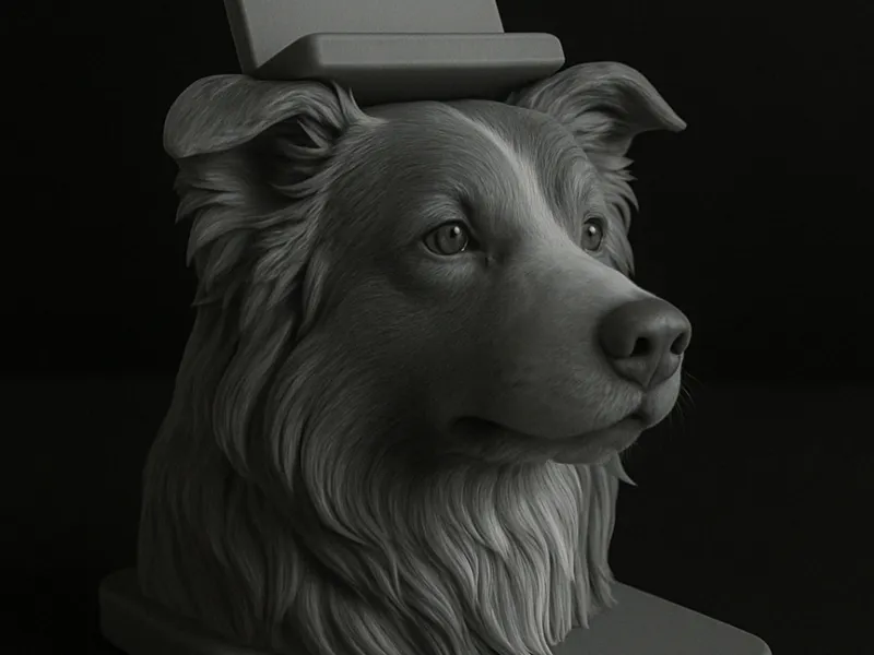 Phone Stand - Statue Border Colie