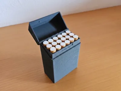 Rolled Cigarette Box (18) with Strong Hinge