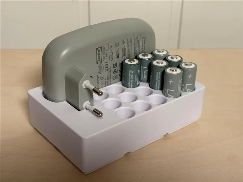 IKEA STENKOL Battery Charger Gridfinity Bin