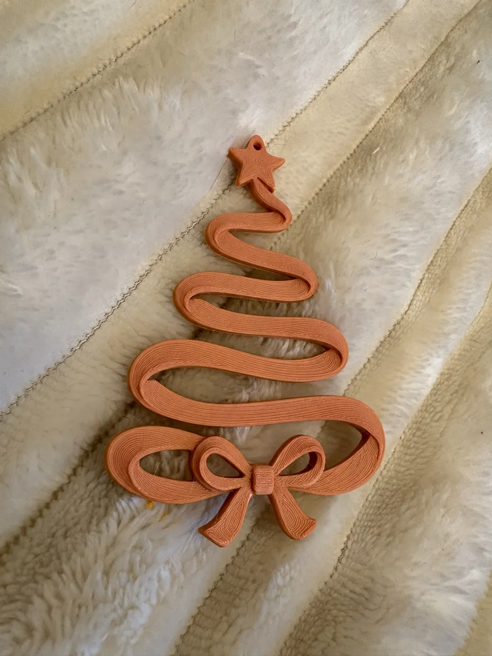 Ribbon Christmas Tree Ornament with Bow - Free 3D Print Model - MakerWorld