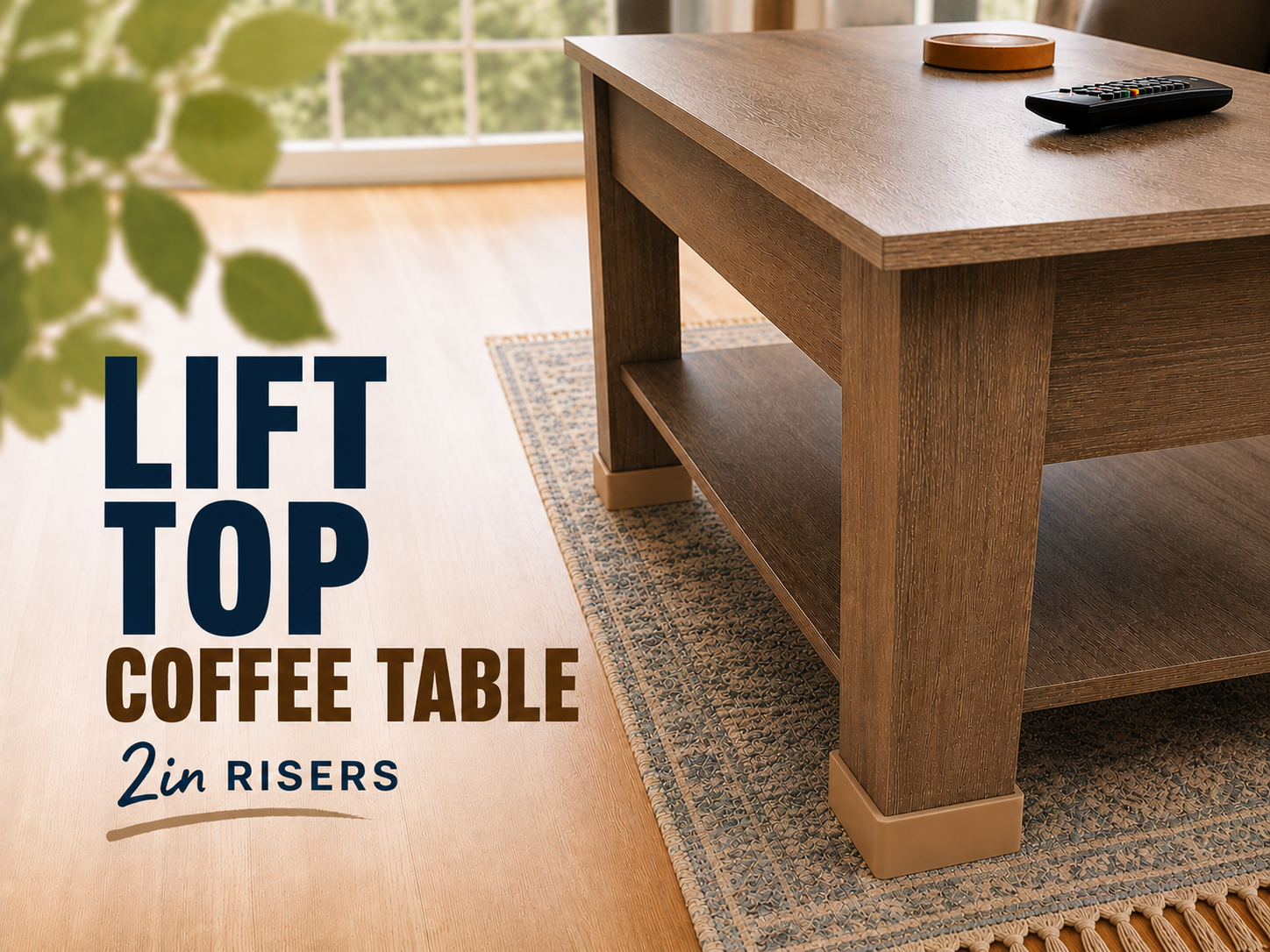 Lift Top Coffee Table risers