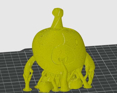 Miniatura 3 do modelo 3D 蛋仔派对游戏角色-绝望蛋小黄（拆件设计）