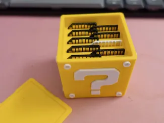 Super Mario Question Block SD card holder
