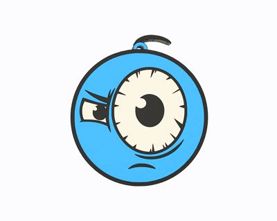Blue Emoji - Whaat?! Keychain, Earring, Bagcharm