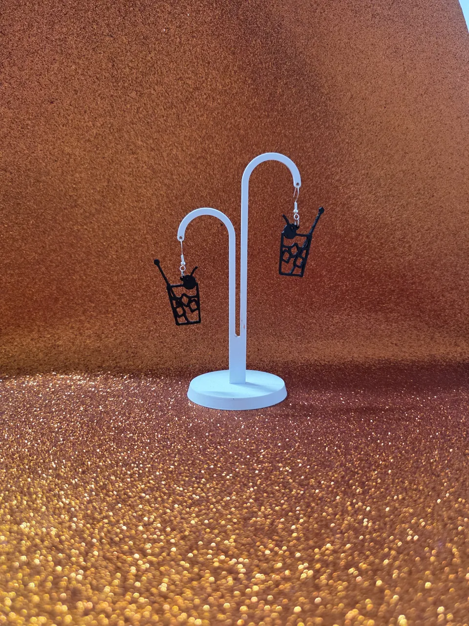 Minimal summer cocktail earrings view 3