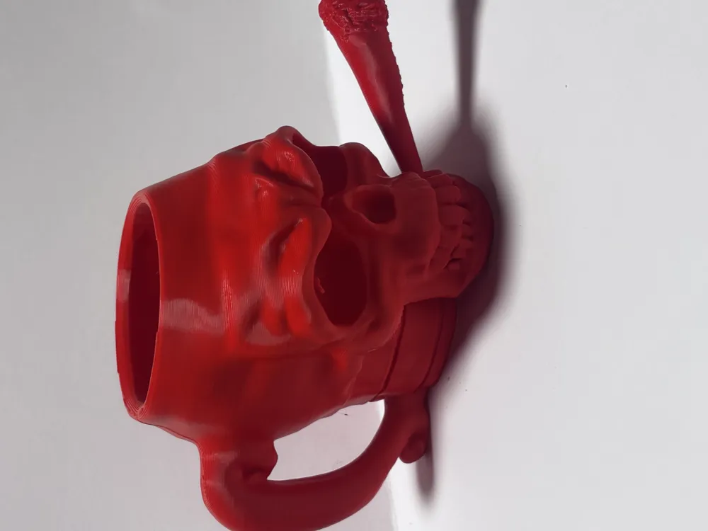 Halloween skull with cigar mug by Marlborke MakerWorld: Download Free ...