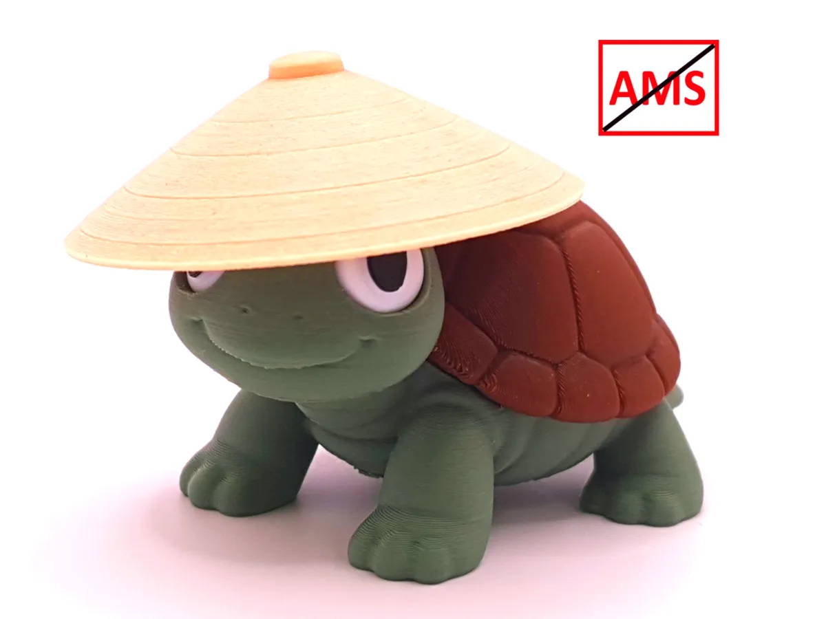 NO AMS Samurai Turtle - Free 3D Print Model - MakerWorld
