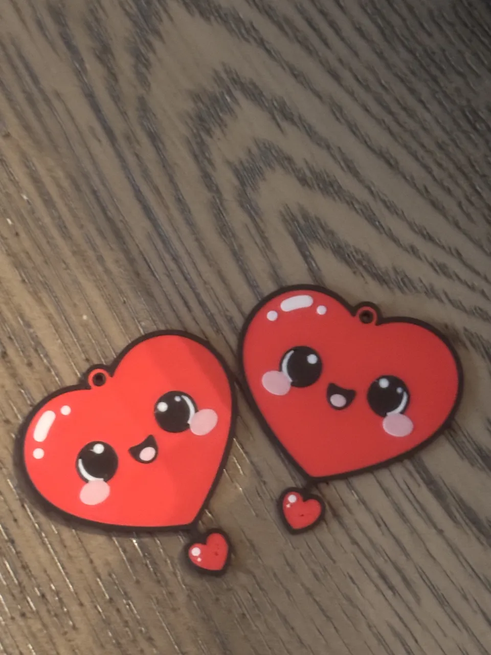 Valentine's Keychain & Earrings view 2
