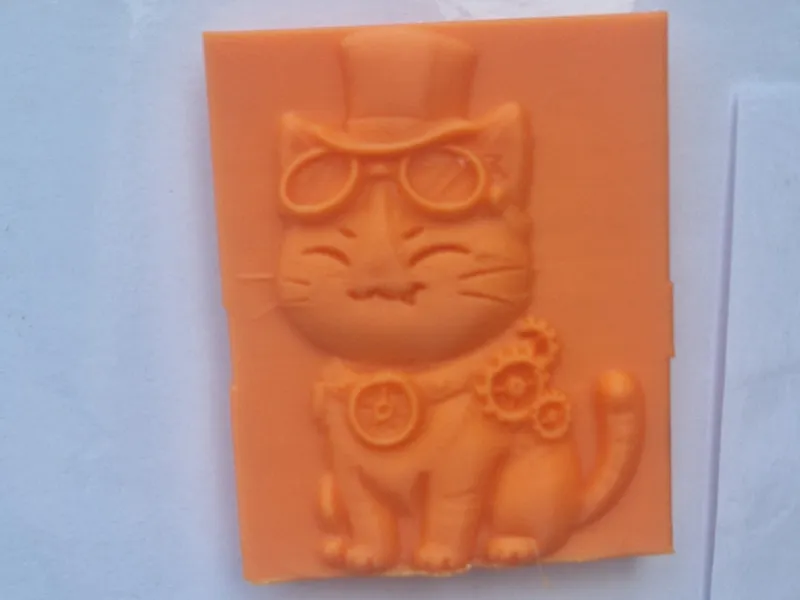 Steampunk-Katze als Kühlschrankmagnet