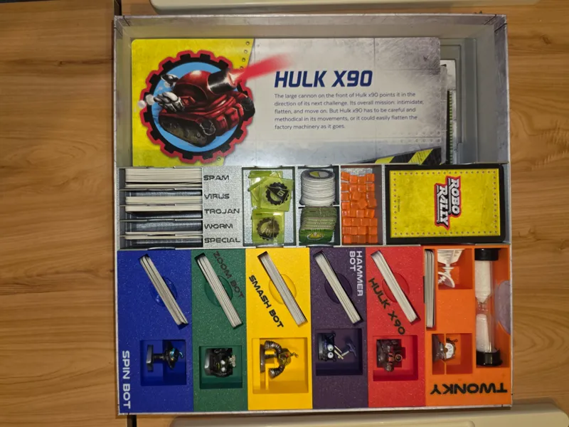 Robo Rally Boardgame Insert
