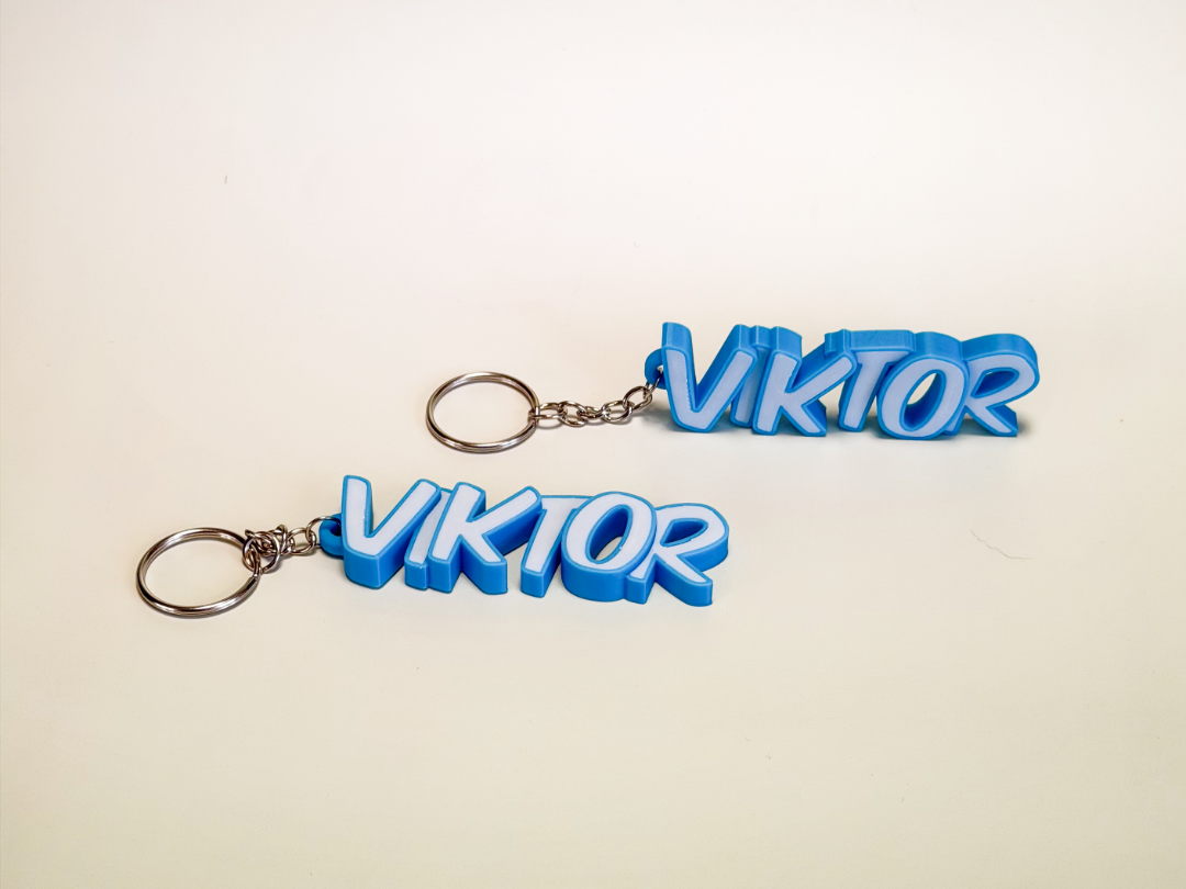 Schöner Schlüsselanhänger mit dem Namen Viktor