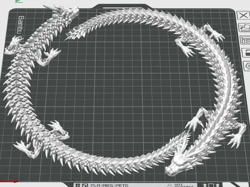 2 large dragons