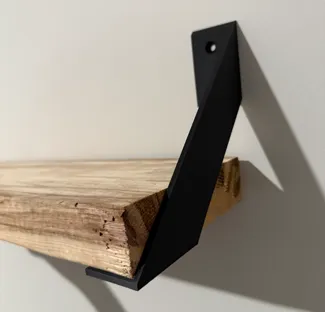 Hang down shelf bracket