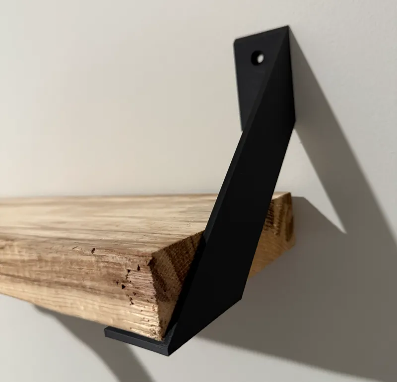 Hang down shelf bracket