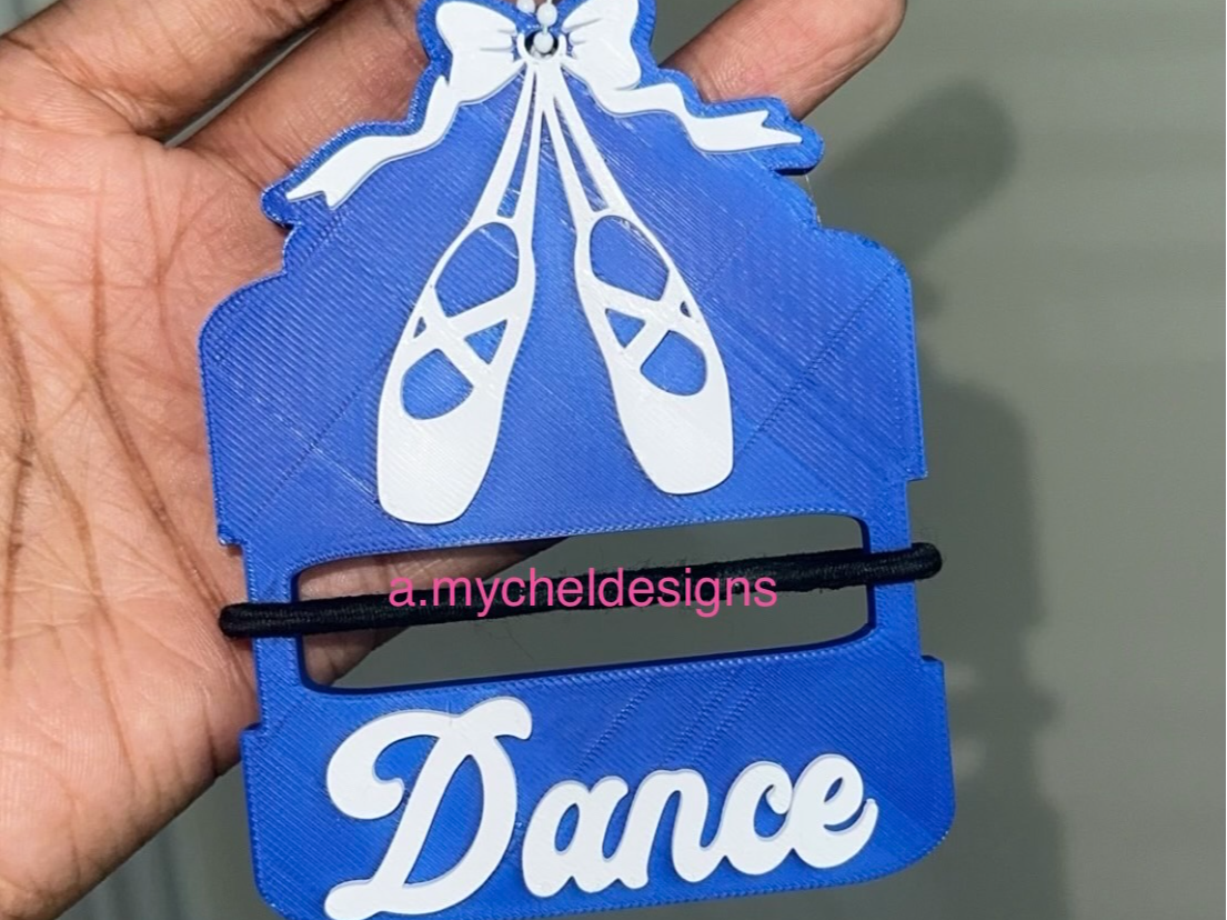 DANCE Ponytail Holder Keychain - 1