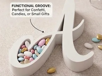 Letter A Candy Dish / Porta Confetti Lettera A