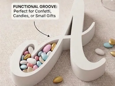 Letter A Candy Dish / Porta Confetti Lettera A