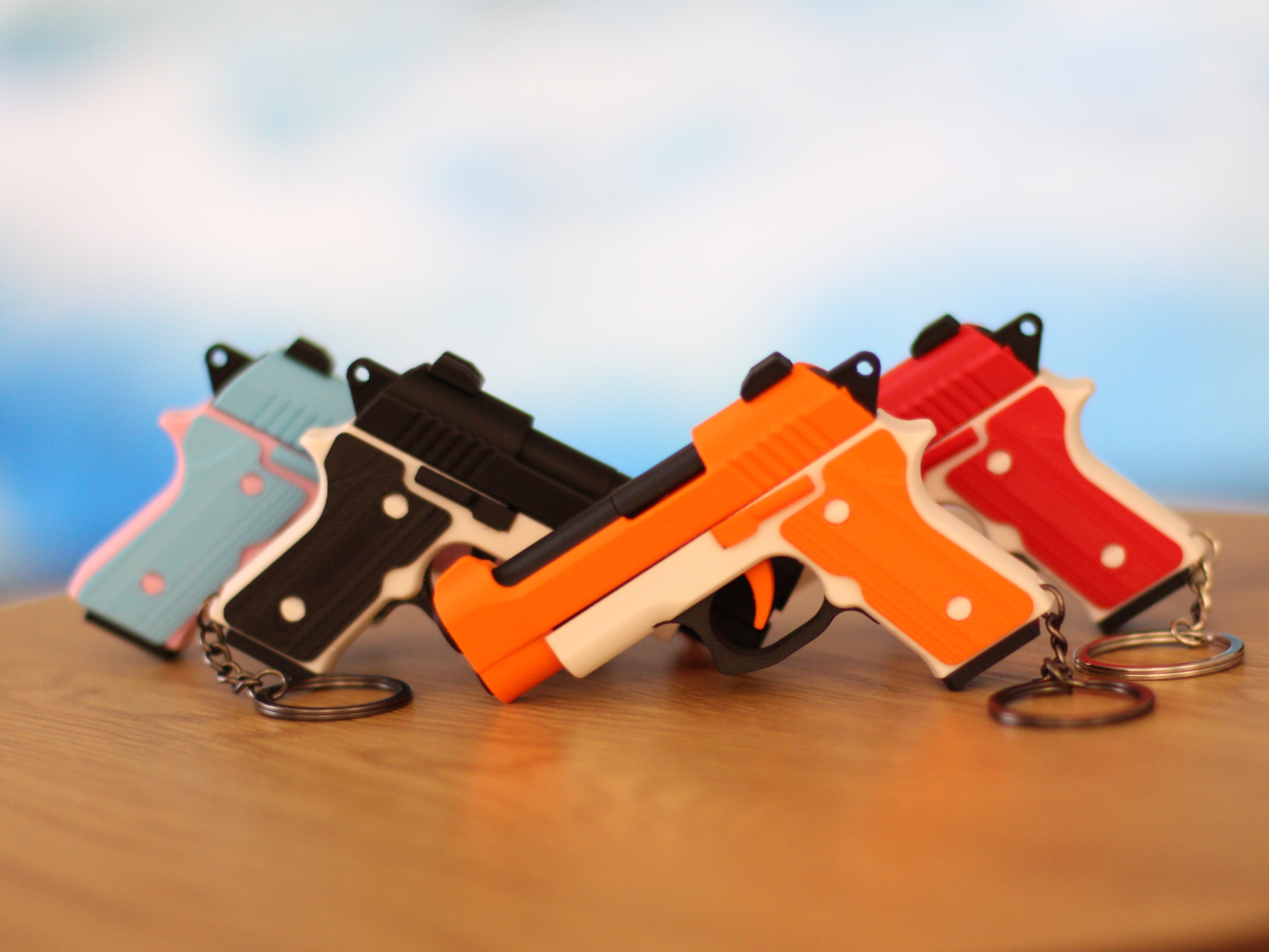 Beretta M9 Fidget Keychain – Slide-Action Toy - Free 3D Print
