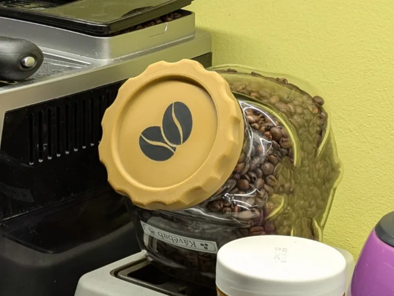 IKEA hexagonal glass jar cap