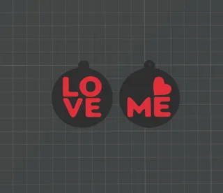 Earrings Love Circle