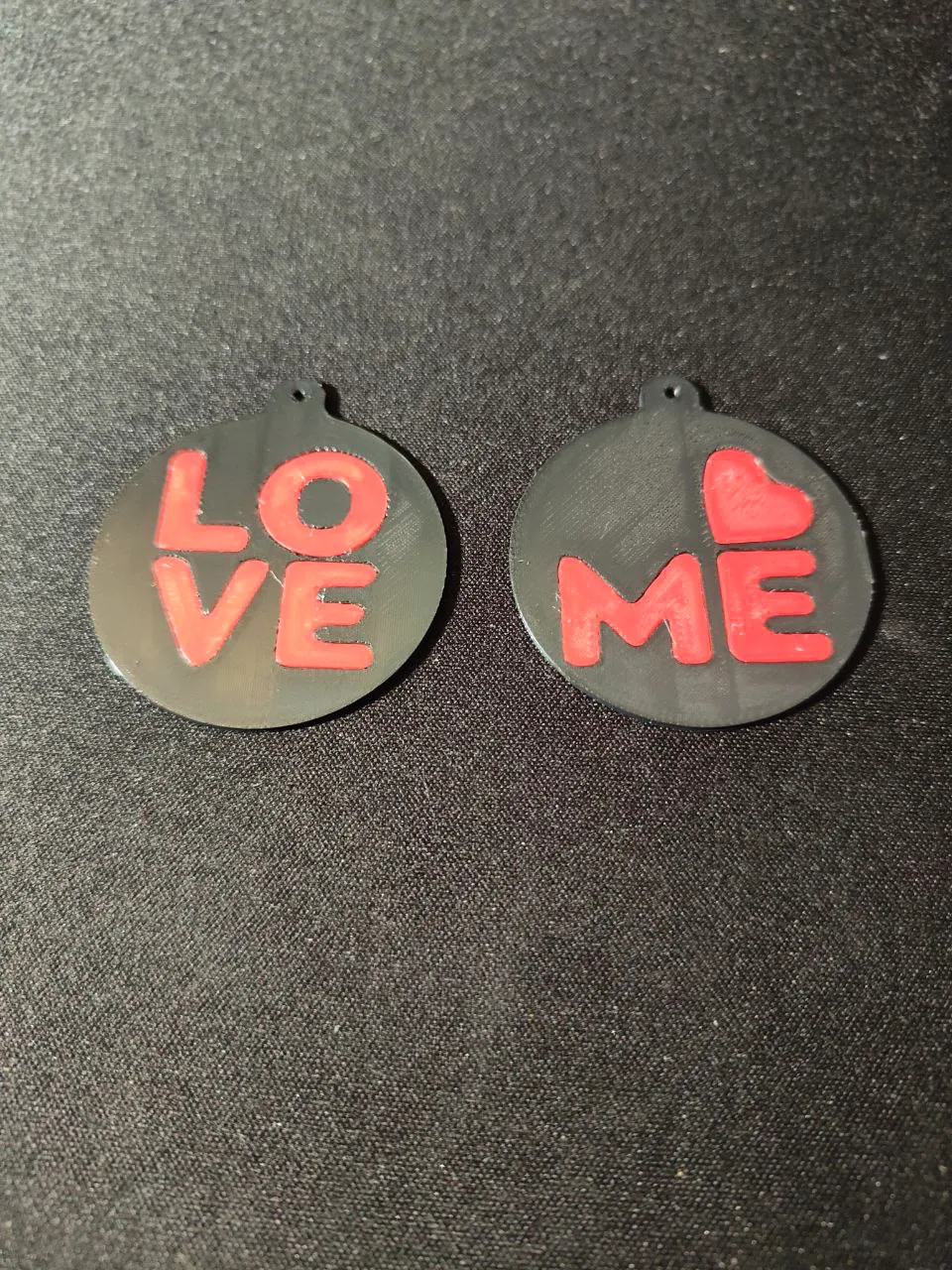 Earrings Love Circle view 2