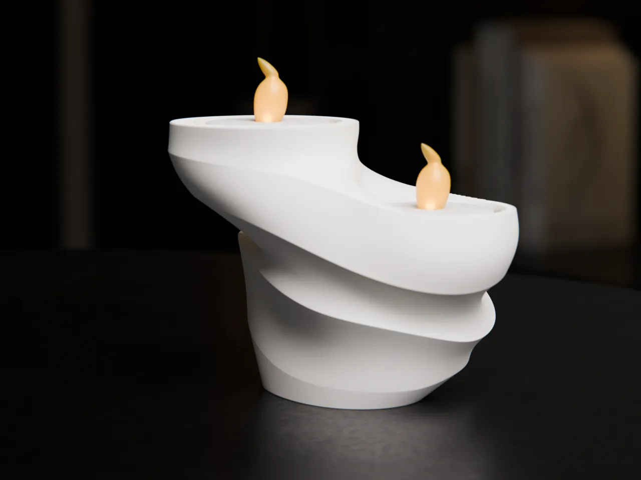 Swirl - LED tea light holder view 4