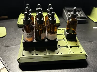 Gridfinity 60ml Bottle Holders (Single & 3x3)