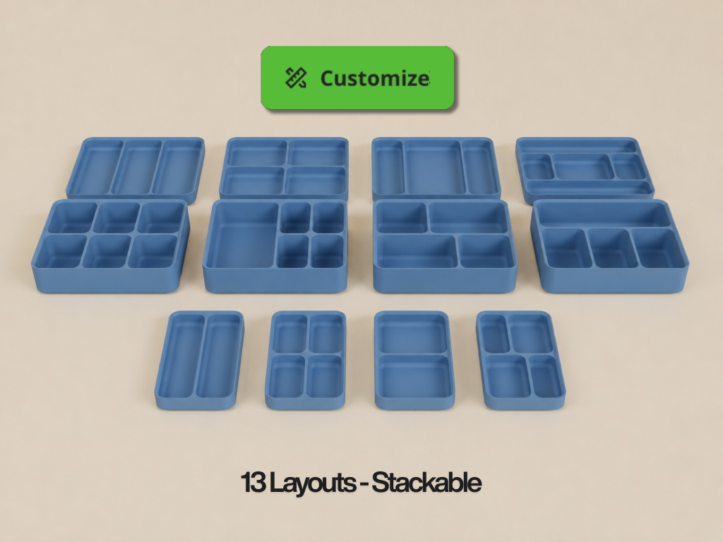 Parametric sorting trays