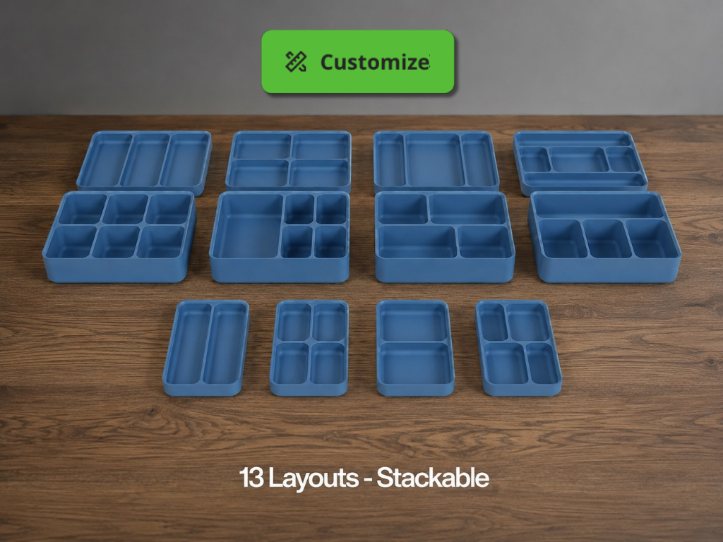 Parametric sorting trays