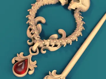 Adorno temático: Mermaid Love - Ring Hairpin — vista de referencia 3