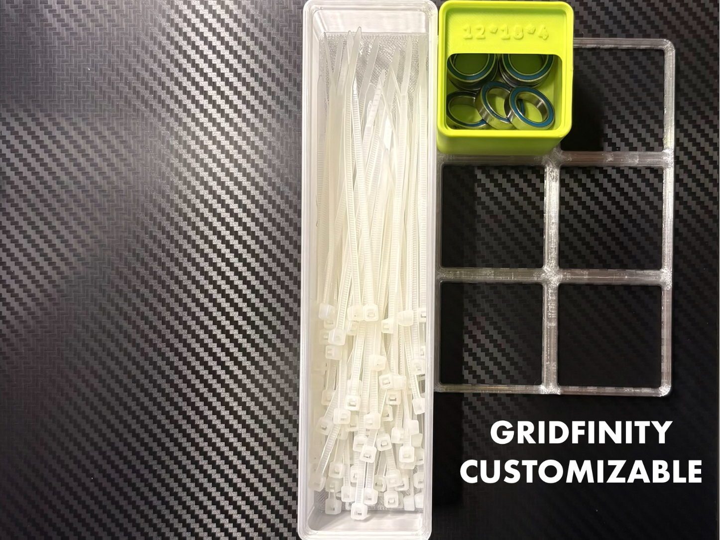 Gridfinity Customizable - Bin and Base