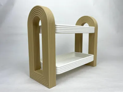 Double Arch Storage Shelf | two-tiered
