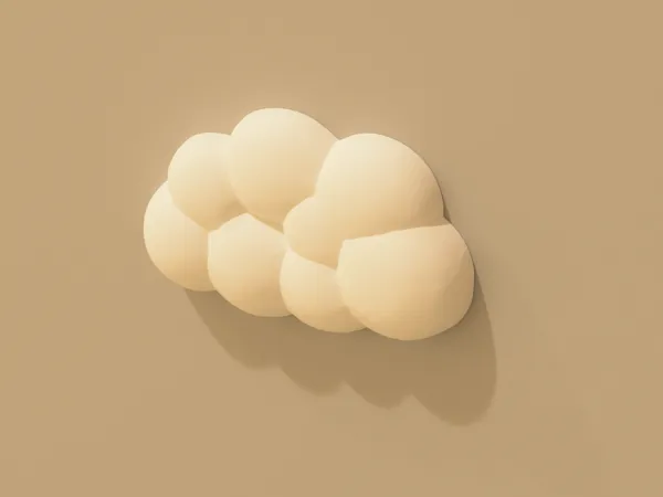 Petit nuage déco murale