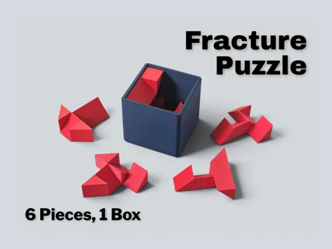 Caja o estuche: Fracture Puzzle - Very Hard 6-Piece Packing Puzzle — referencia de MakerWorld