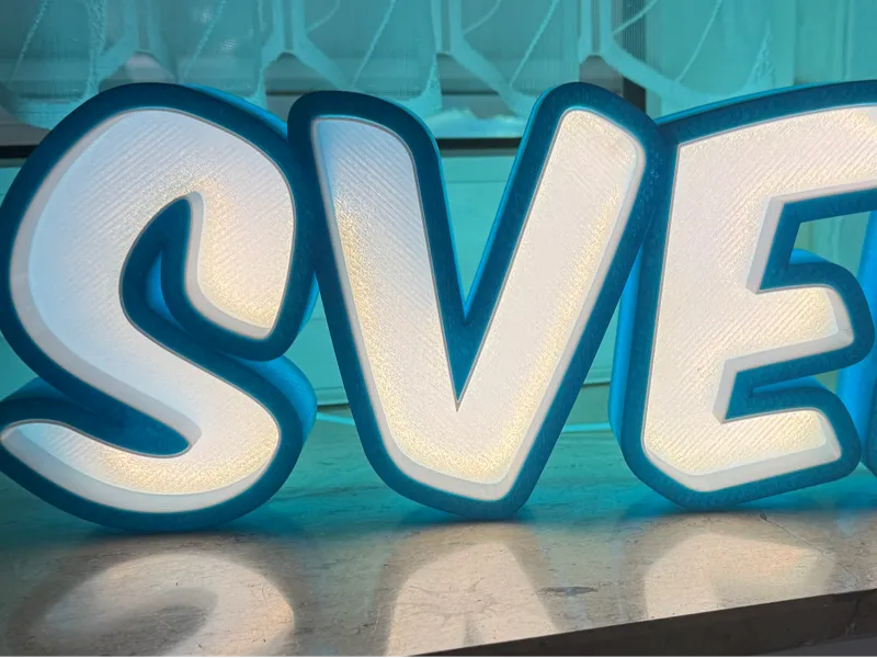 LED-Namenslampe SVEN