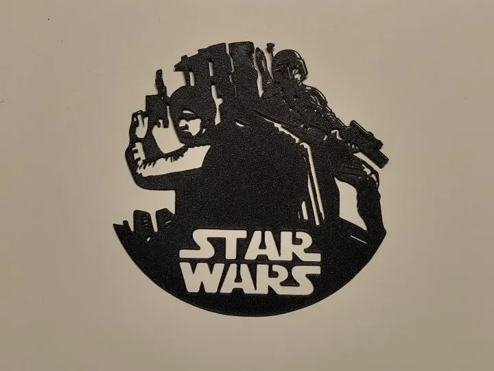 Décoration murale Han Solo et Boba Fett