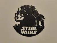 Décoration murale Han Solo et Boba Fett — photo 1