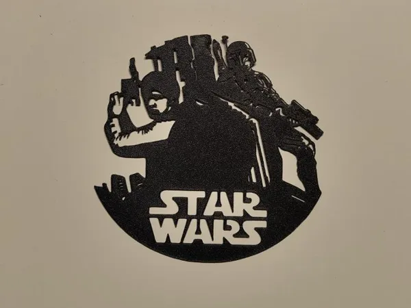 Décoration murale Han Solo et Boba Fett