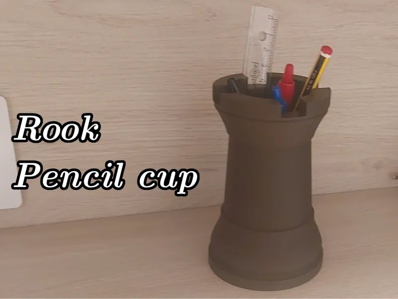 Rook pencil cup 