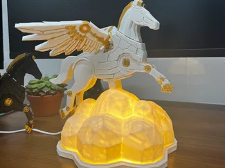 Celestial Gear: The Mecha-Pegasus Cloud Lamp