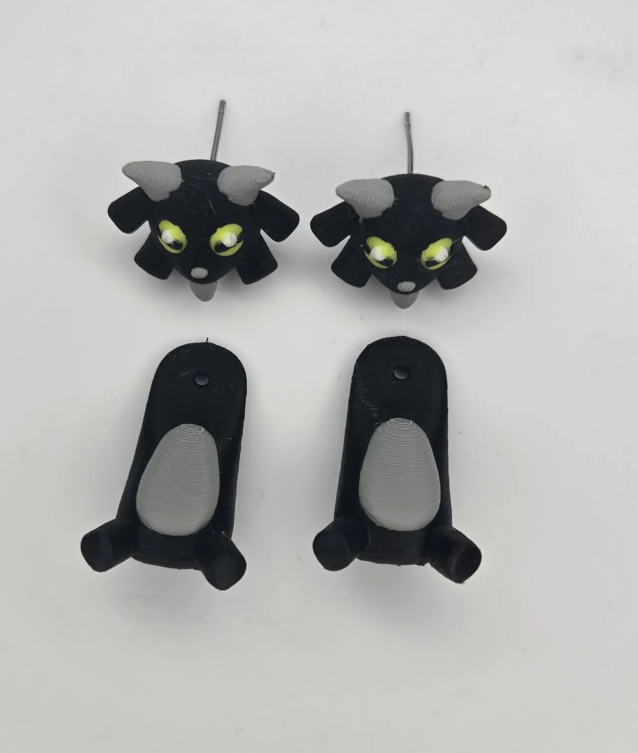 Goat Hanger Earrings view 3