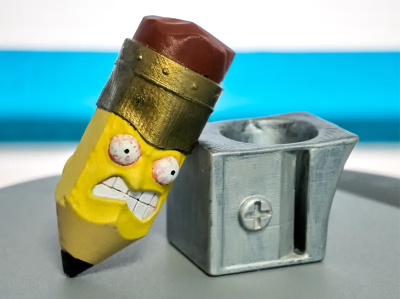 Pencil Frank | Angry Pencil Art Toy STL