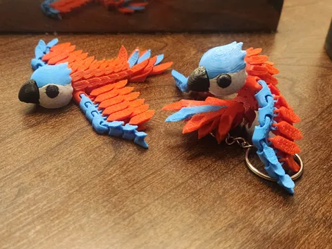 Pocket Pet - Flexi Baby Parrot & Keychain Variant view 3