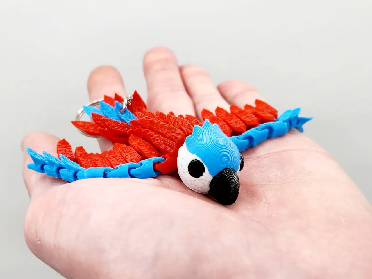 Pocket Pet - Flexi Baby Parrot & Keychain Variant view 2