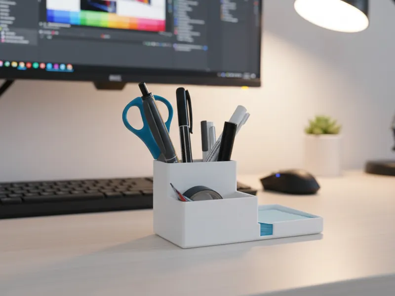 Simple & Clean Desktop Organizer (incl. post-it)
