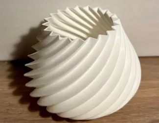 modern twisted vase