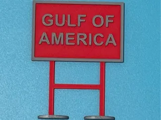 Aquarium Sign "Gulf of America"