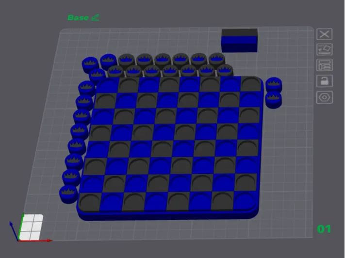Travel Checkers (Two Colors)